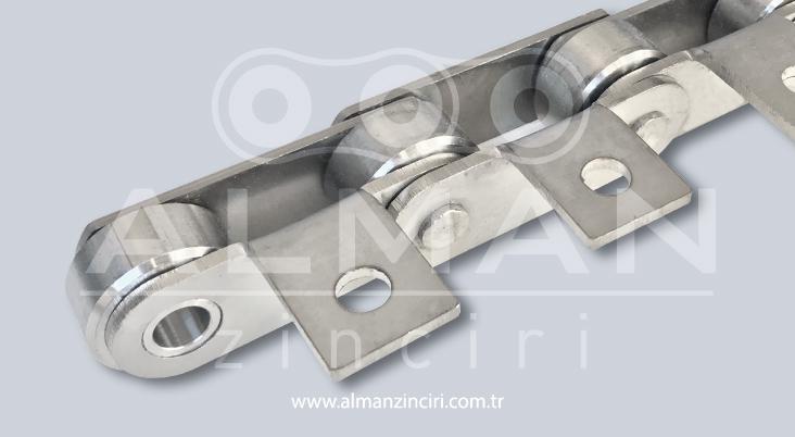 50'Hatve-3mm-Kulaklı-Paslanmaz-Zincir